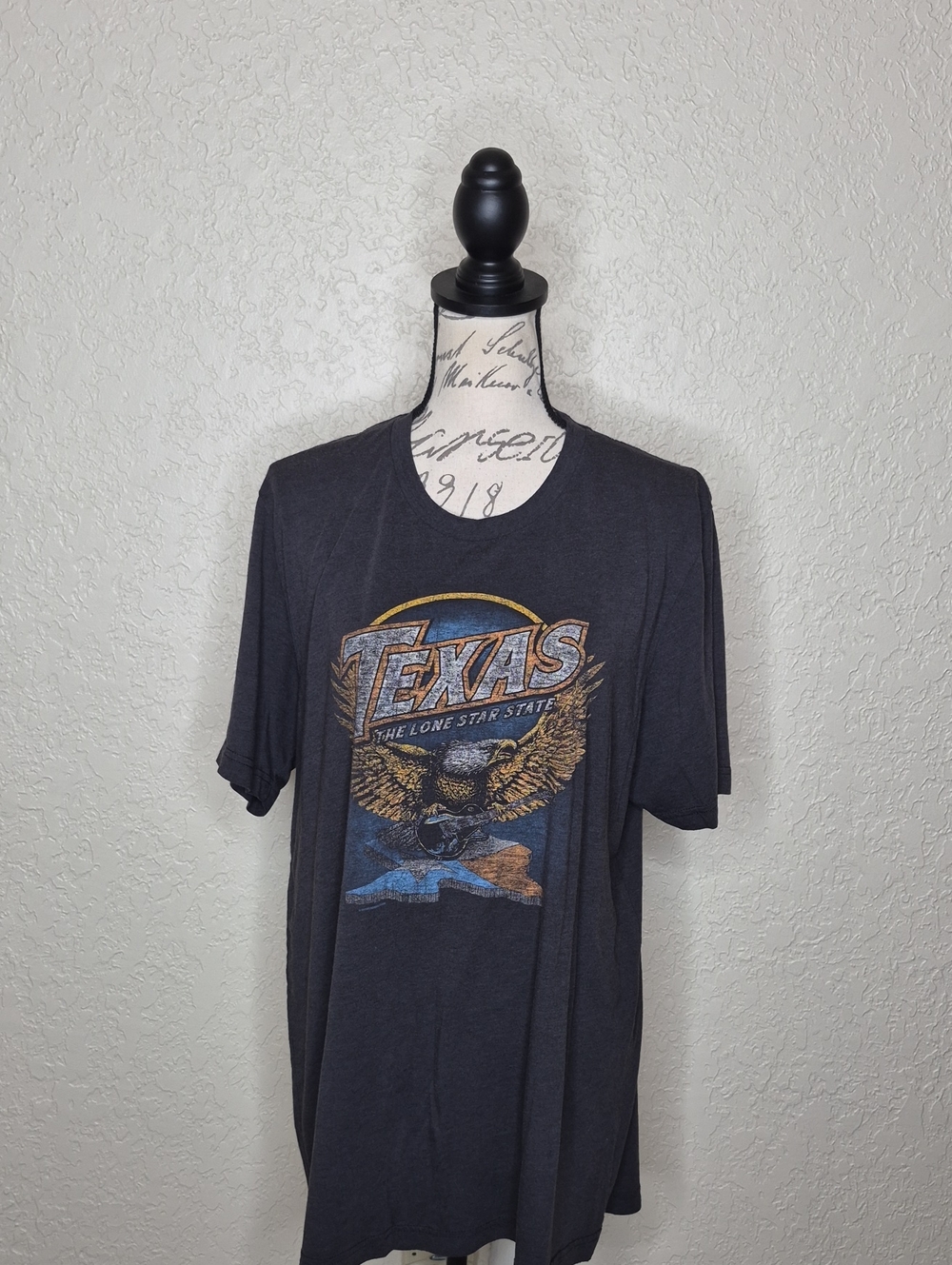 Outhouse Designs Texas Graphic T-Shirt Gray Size XL
